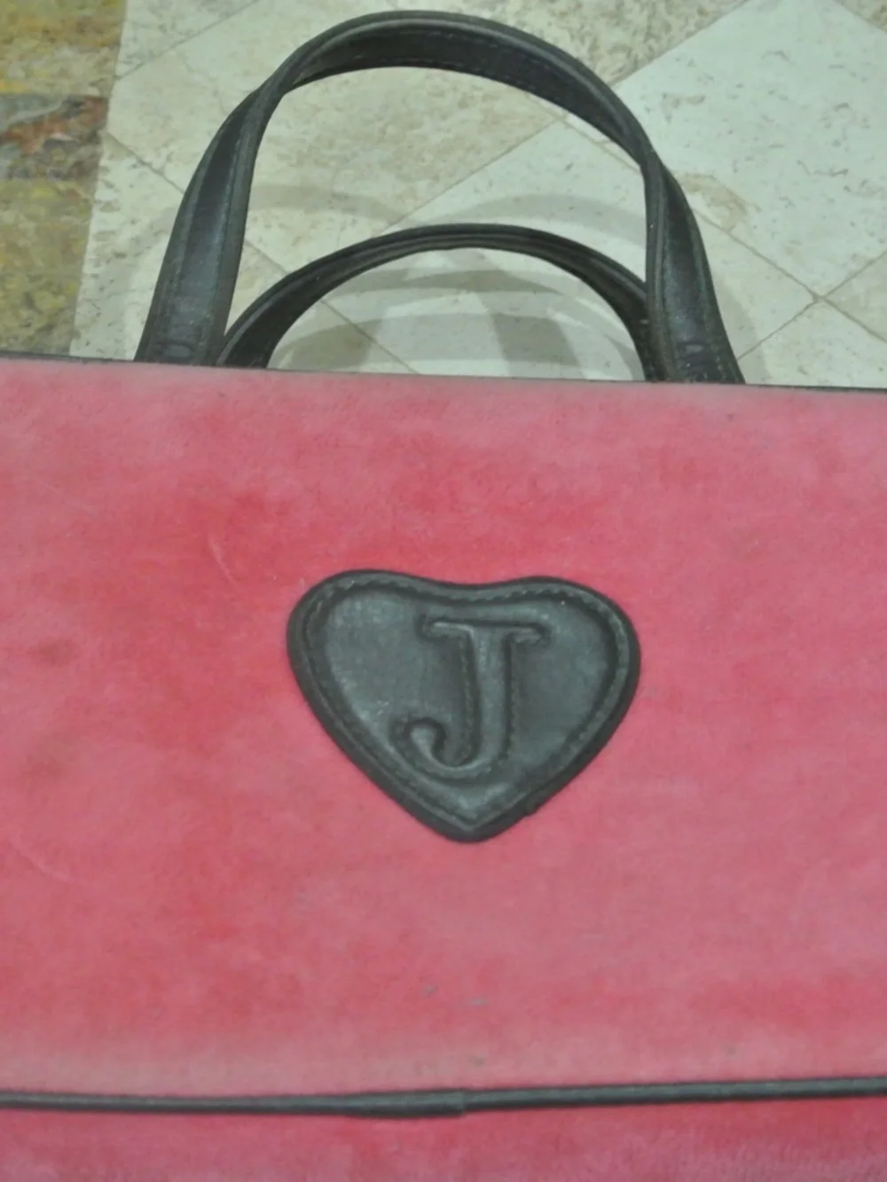 VINTAGE RARE JUICY COUTURE PINK AND BROWN MAKE UP CASE/ORGANIZER